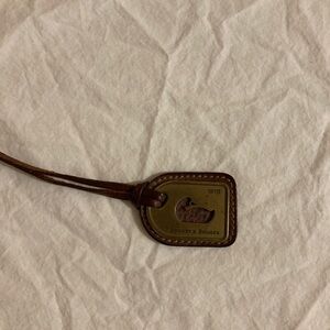 Dooney & Bourke l Brown Leather bag charm